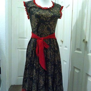 Caron Dress in Baroque Print